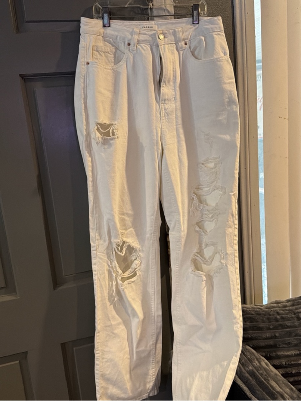 PacSun White High-Rise Skinny Jeans